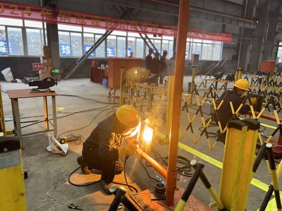 公司舉辦電焊工、電工技術(shù)比武